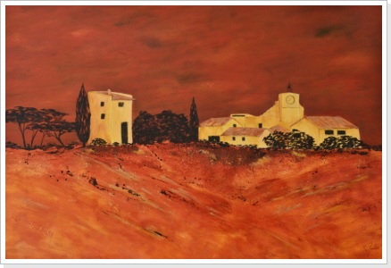 Provence - Buisson (70x100 cm) - mit Bronzeeffekten - 450 €