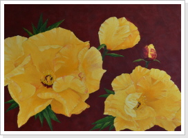 Pfingstrosen - Acryl